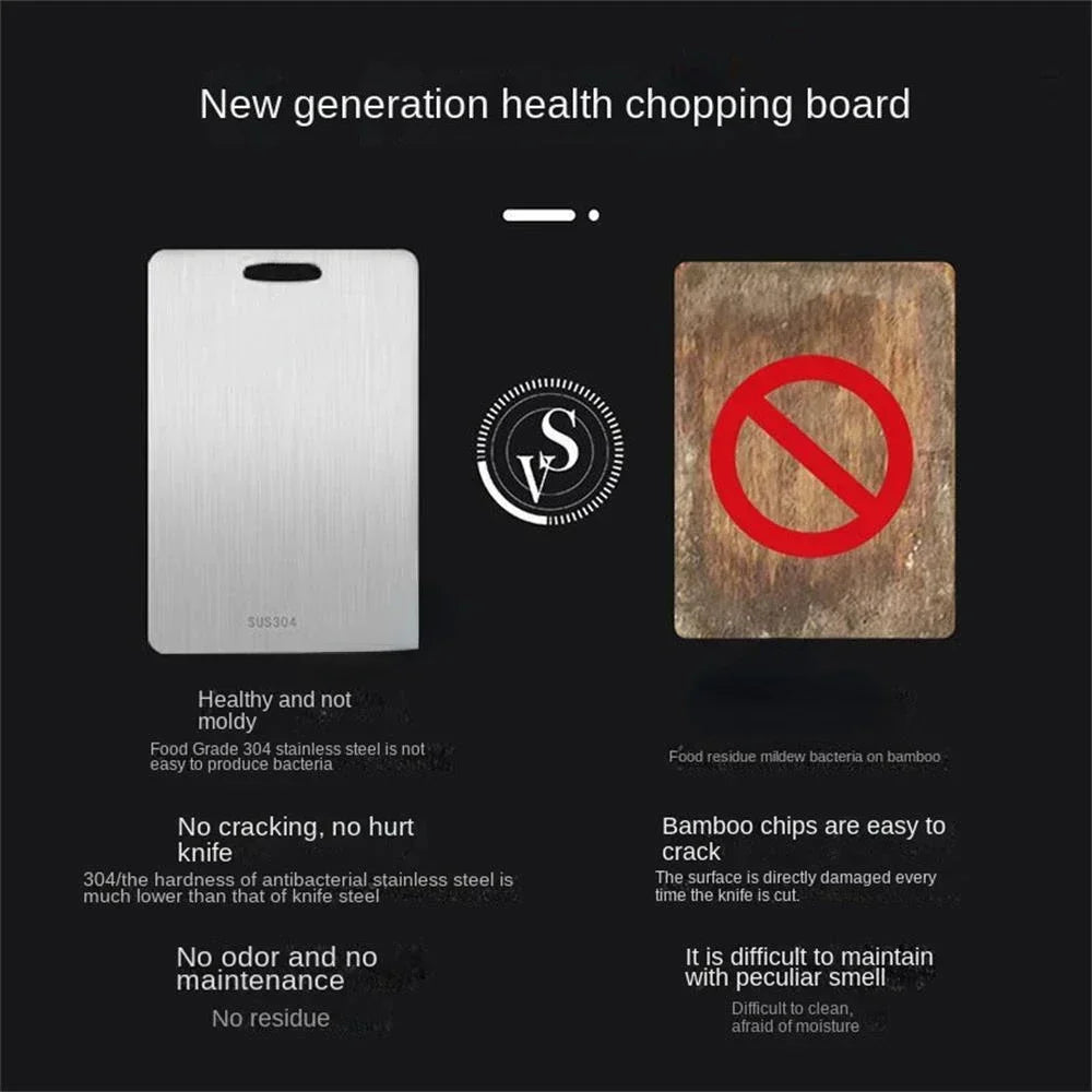 Stainless Steel Cutting Board Heavy Duty Double-sided Chopping Meat