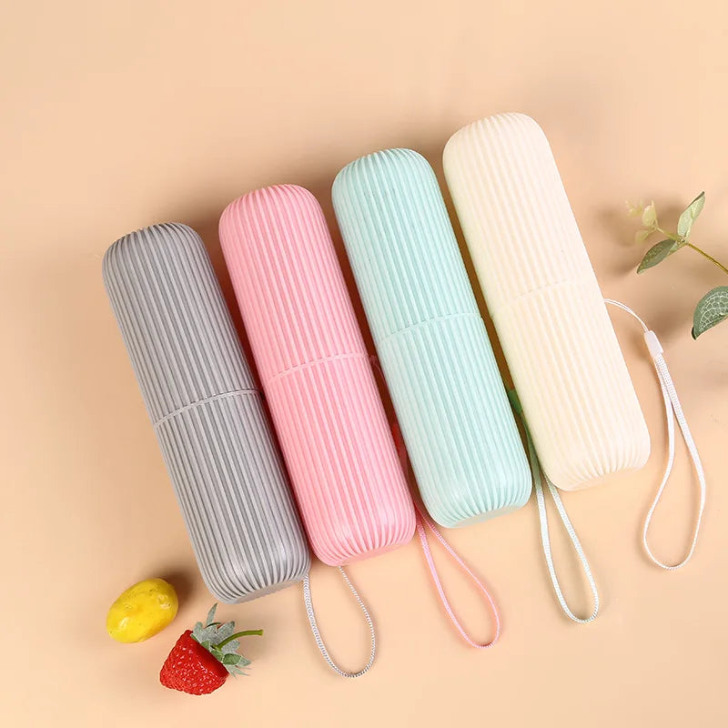 Portable Travel Toothbrush Holder & Toothpaste Case