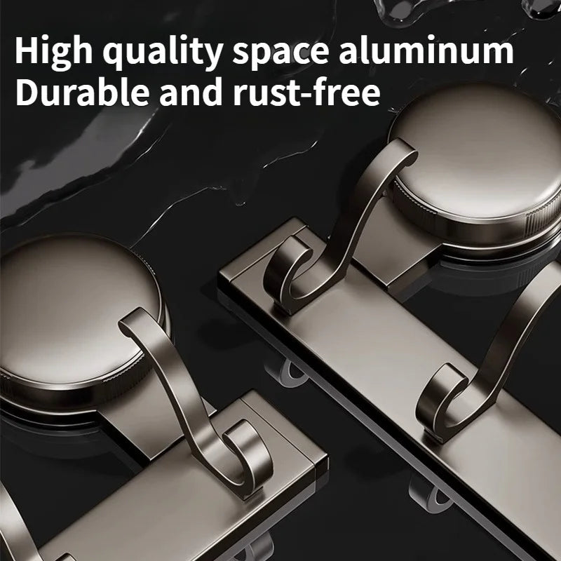 Removable Vacuum Suction Wall Hooks | Aluminum, No Drill