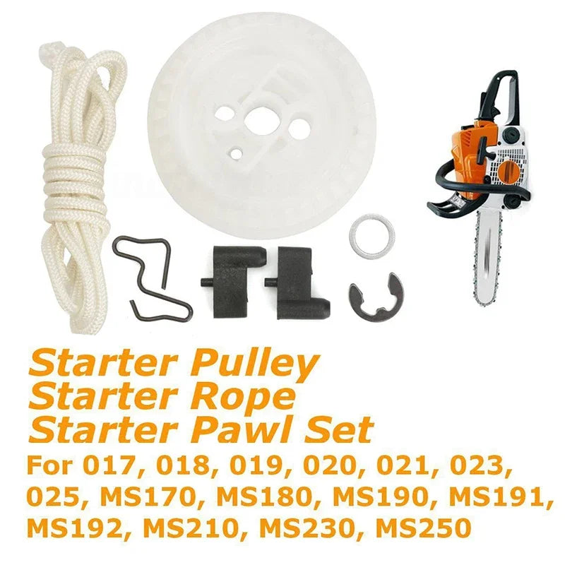 Recoil Starter Rope Pulley & Pawl for Stihl MS 210 230 250
