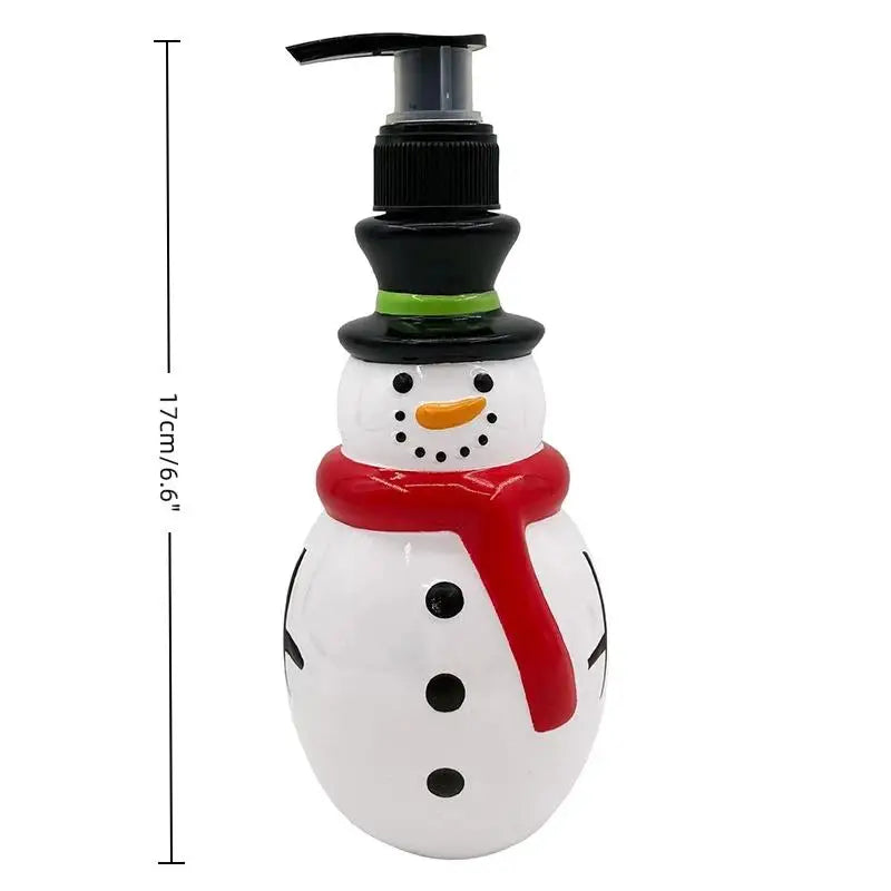 Christmas Snowman Soap Dispenser 350ml | Festive Holiday Gift