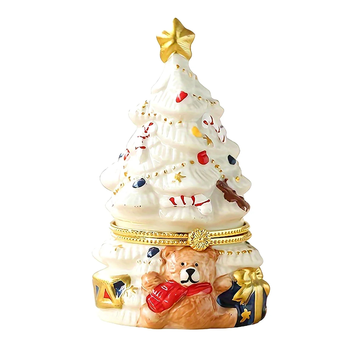 Christmas Tree Jewelry Trinket Box – Festive Acrylic Keepsake