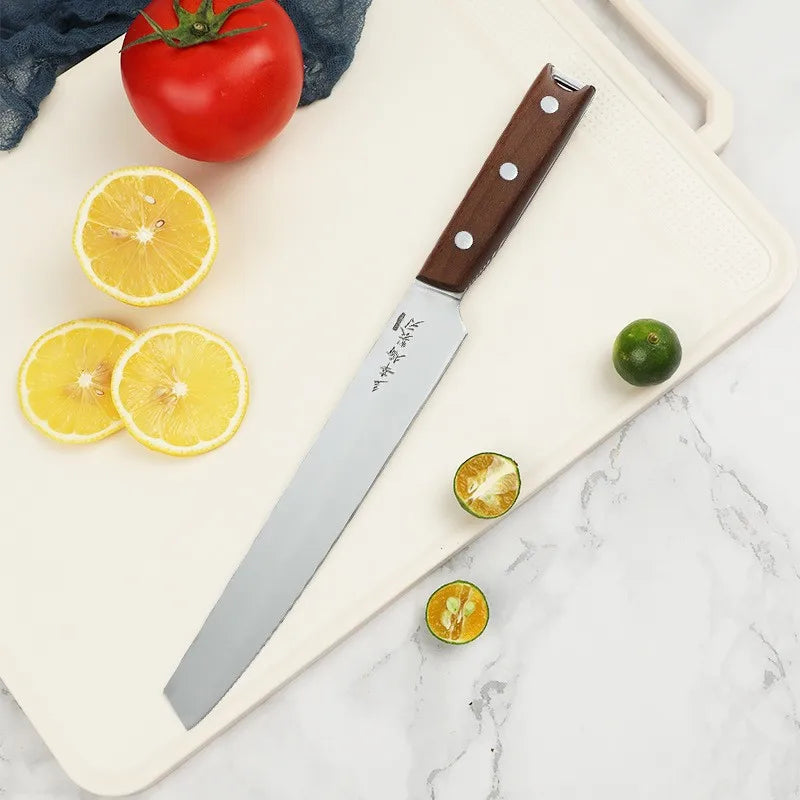 Ebony Handle Fruit Knife – 7" Carbon Steel Kitchen Paring Knife