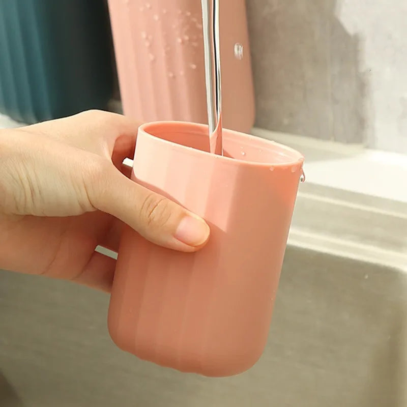 Portable Travel Toothbrush & Toothpaste Storage Set with Cup