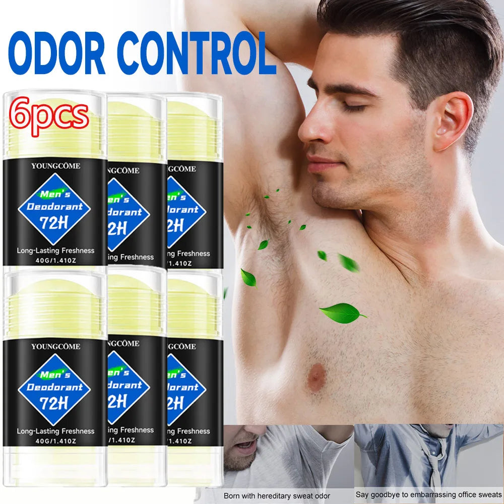 YOUNGCOME Men's Antiperspirant Deodorant Stick 40g – 1 or 6 Pack