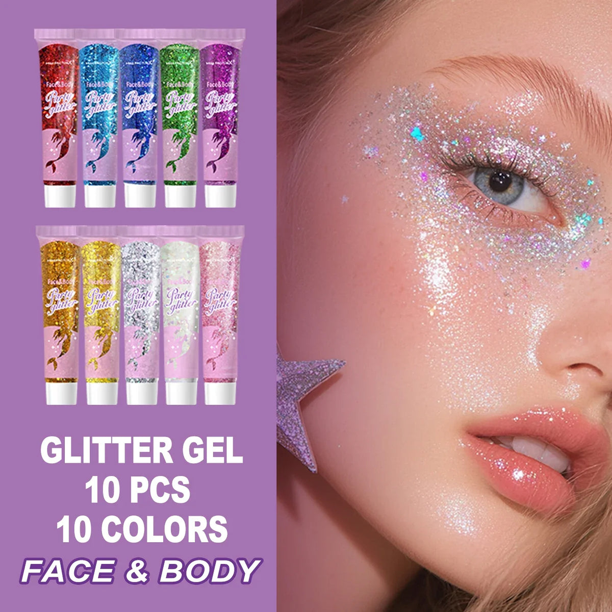 Women's Gift Set – Hand Cream, Lipstick & Glitter | 10 Sets