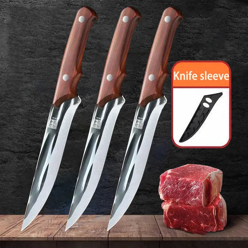 Forged Stainless Steel Butcher Knife – Meat & Bone Cleaver