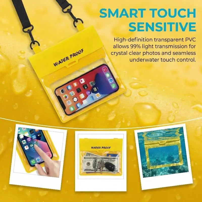 Waterproof Phone Pouch Waist Pack – Touchscreen Dry Bag