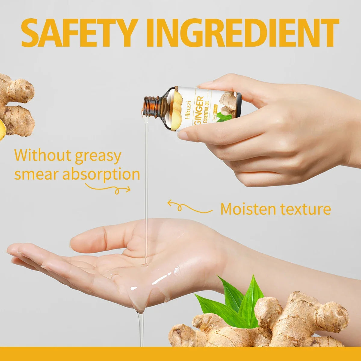 Hllozzi 30ml Ginger Essential Oil – Scalp, Diffuser & DIY