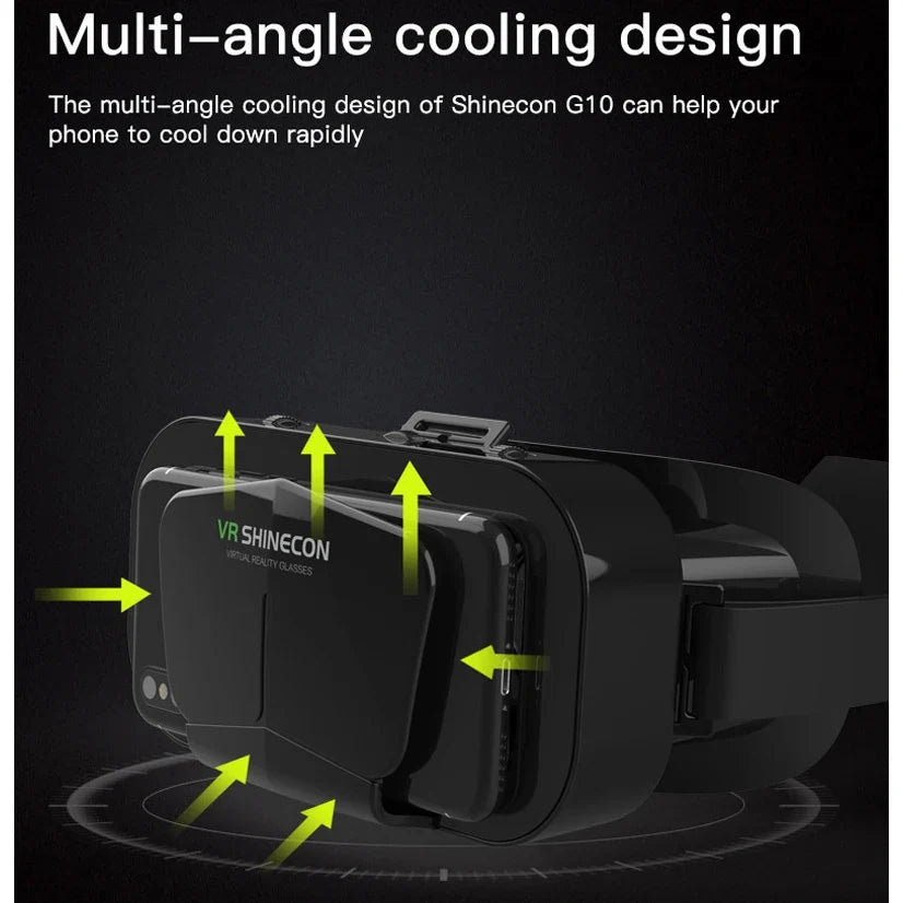 Shinecon VR Headset 3D Glasses for iOS & Android Smartphones