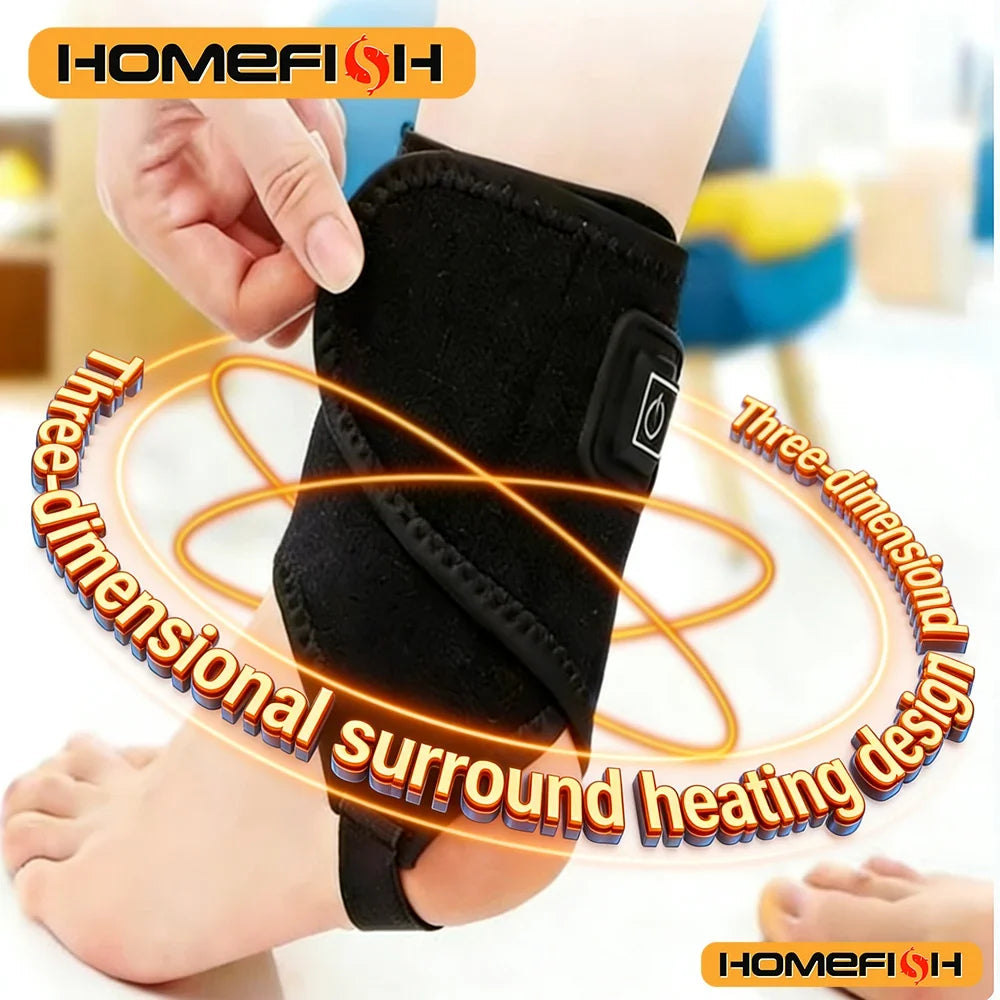 Autumn-winter Ankle Warm Band Adjustable Black Heating Lightweight