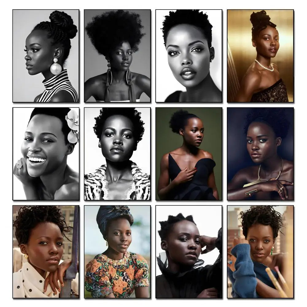 Lupita Nyong'o HD Wall Poster – Waterproof Sticky Home Decor