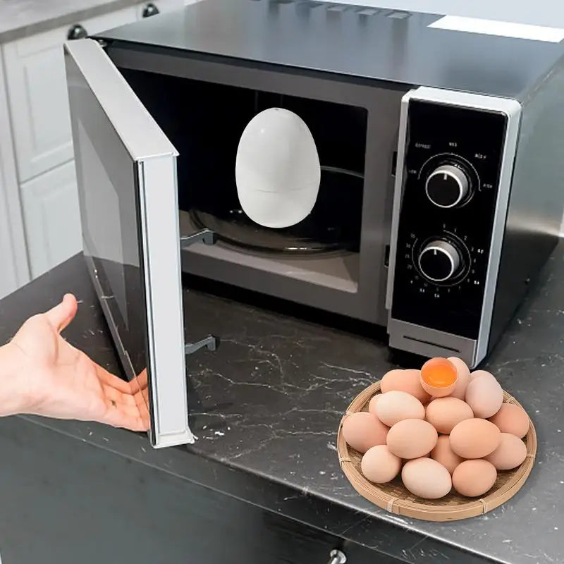 Microwave Egg Maker Boiler Steamer Hard Soft Boiled Eggs Kitchen