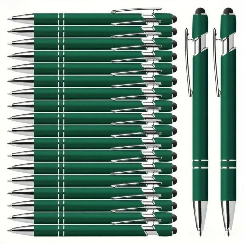 20 Personalized Pens with Stylus | Custom Ballpoint Set
