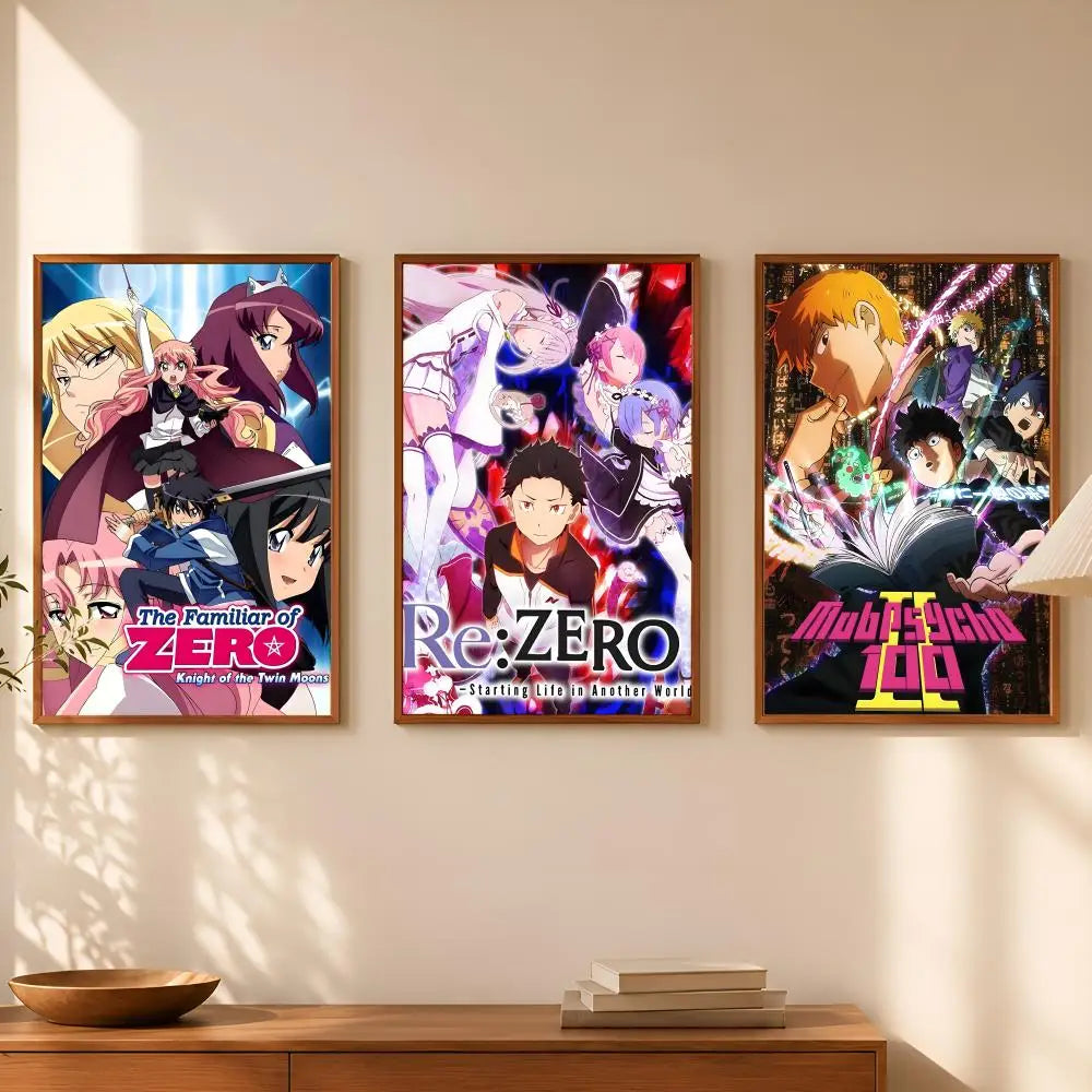 The Familiar of Zero Anime Poster – HD Self-Stick PVC Wall Art