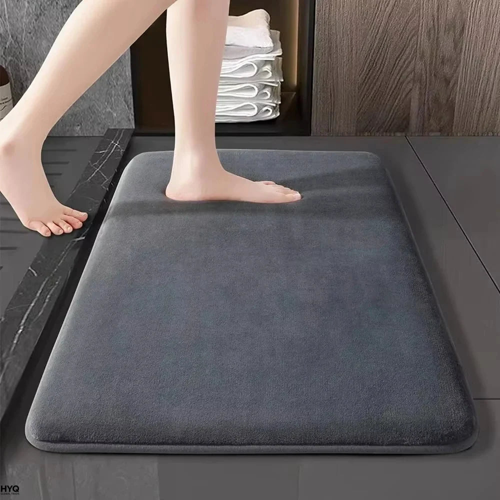 Absorbent Floor Mat Bath Anti Slip Coral Velvet Bathroom Door
