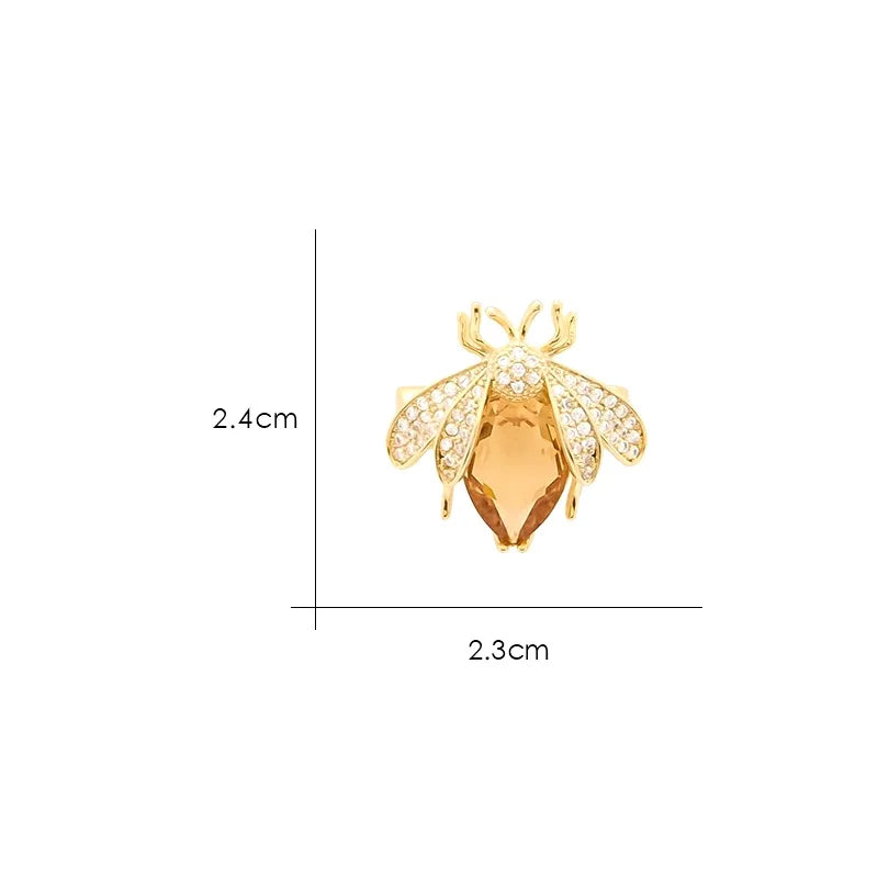 Rhinestone Bee Brooch for Women – Fashion Jewelry Pin Gift