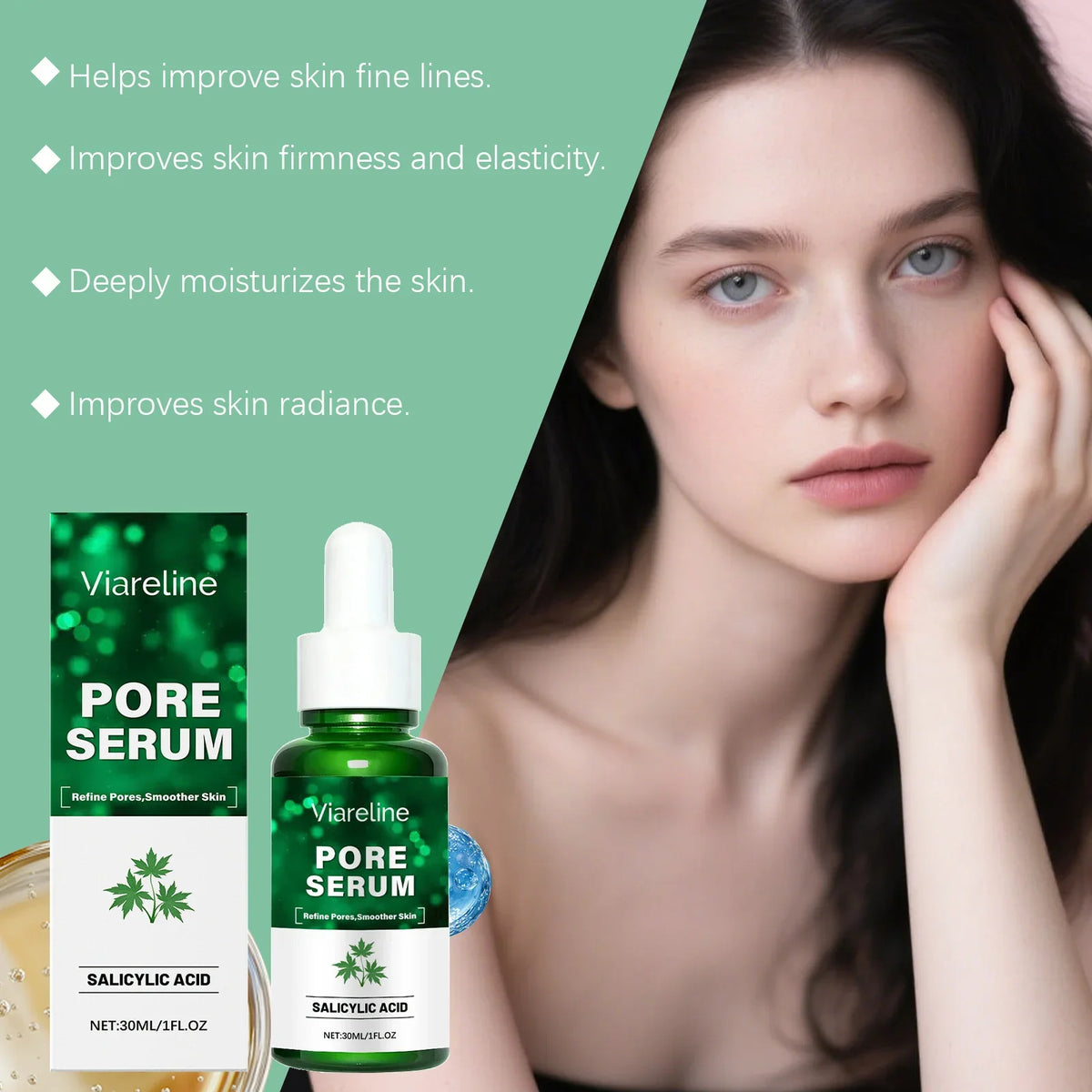 Salicylic Acid Essence Acne Treatment Shrink Pores Improve Roughness