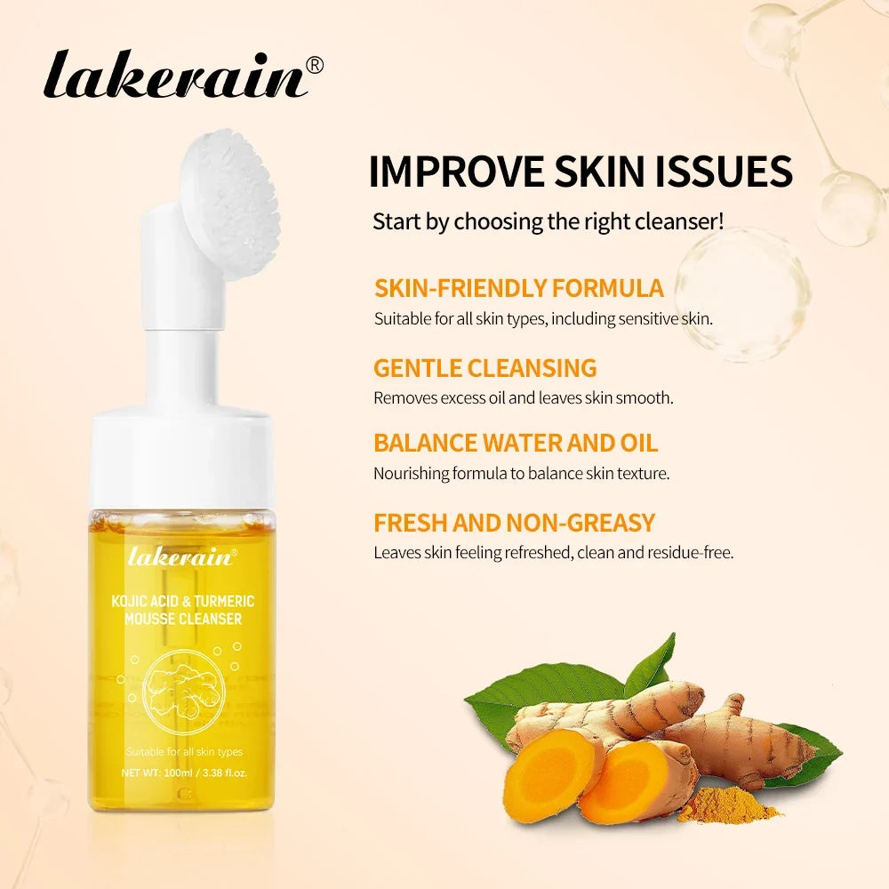 Turmeric & Kojic Acid Foaming Face Wash – All Skin Types