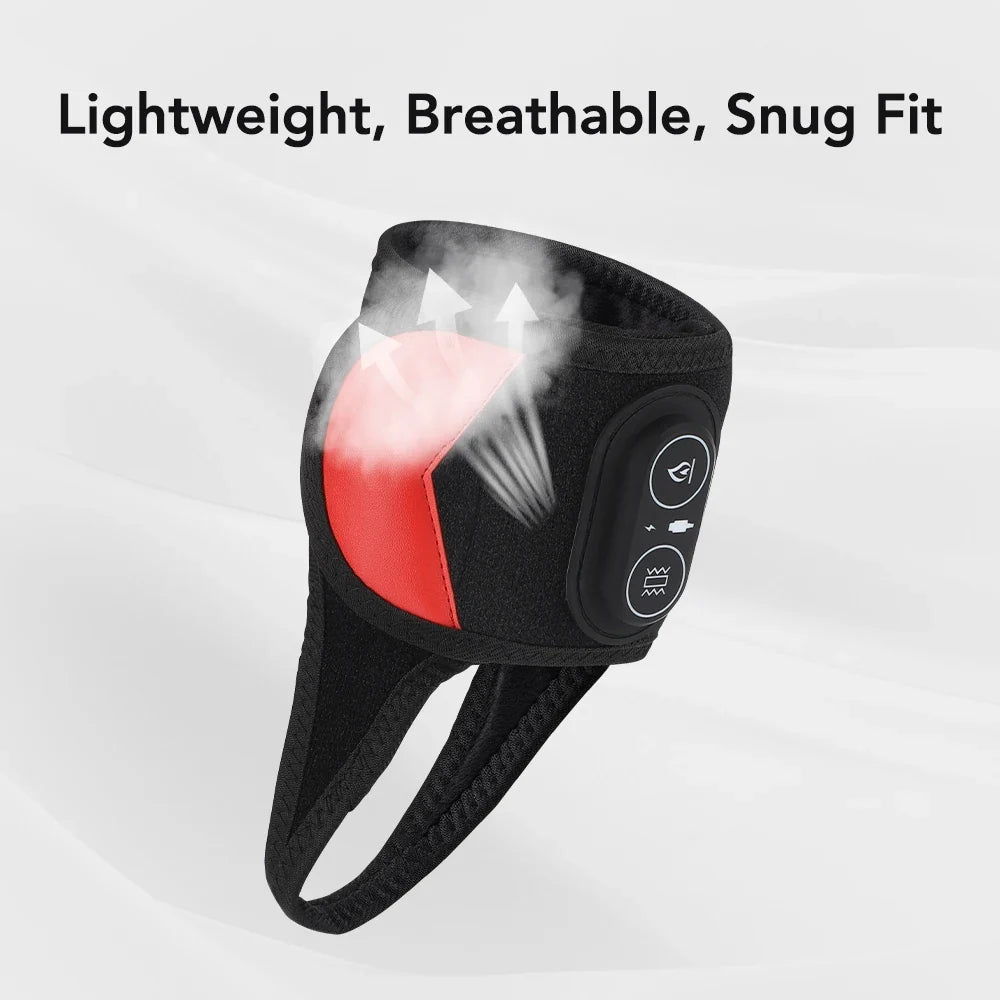 Red Light Therapy Ankle Wrap – Heat, Vibration & 36 LEDs 660/850nm