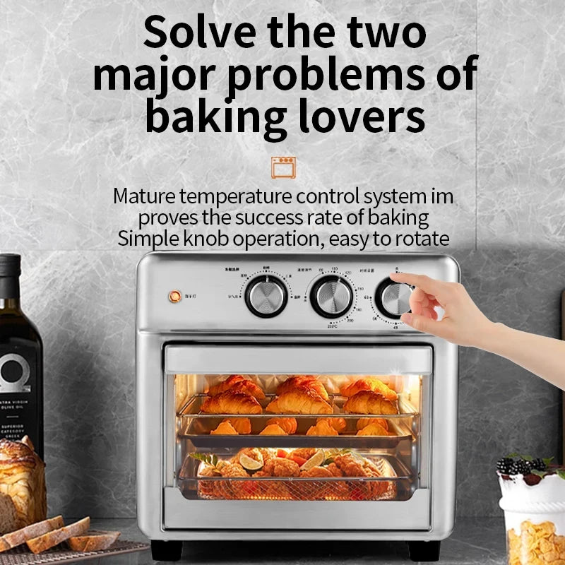 BALASHOV 13L Air Fryer Oven – Oilless Cooker, Visible Window