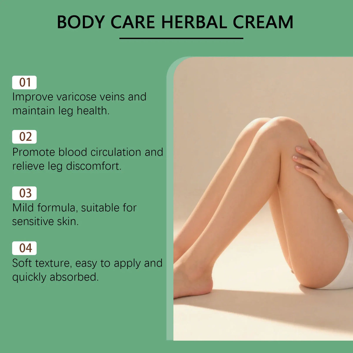 Herbal Leg Care Cream – Moisturizing & Nourishing Body Balm