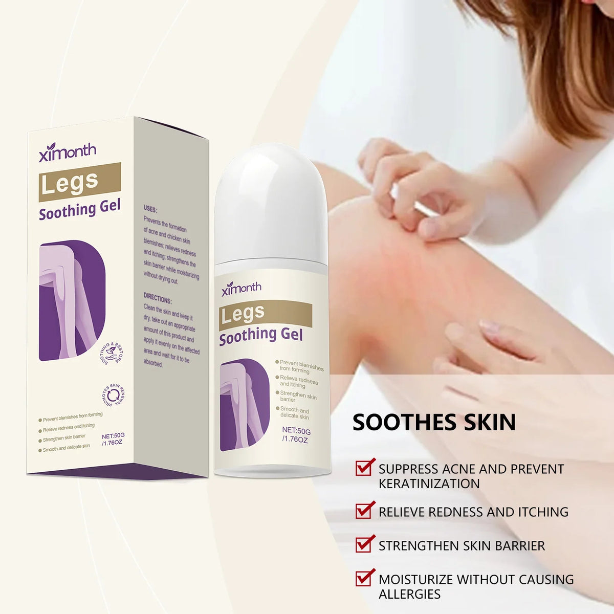 Ximonth Legs Soothing Gel – Moisturizing Body Skin Care 50g
