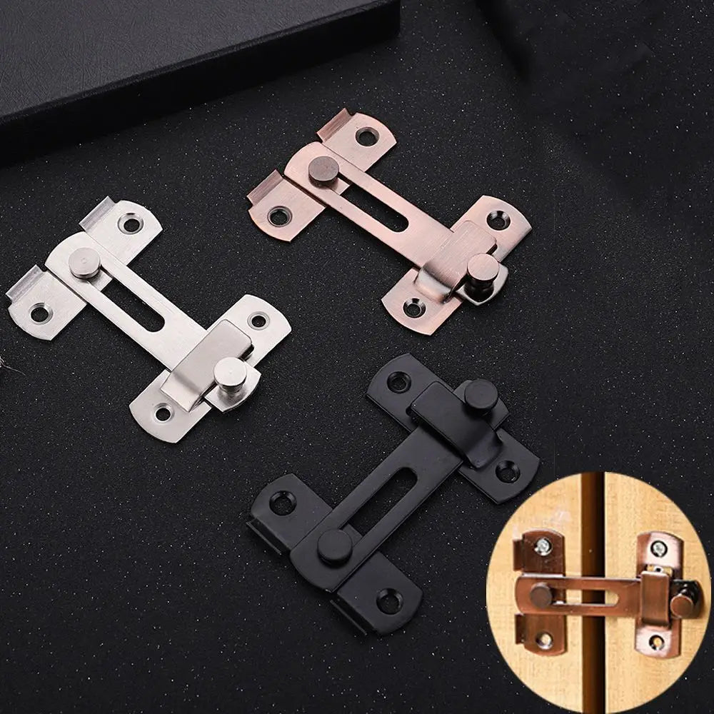 Stainless Steel Straight Lock Buckle Security Hasp Door Bolt Cabinet