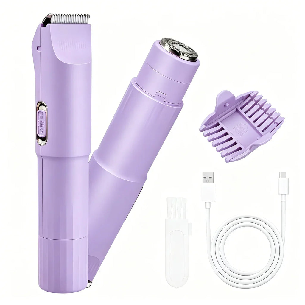 2-in-1 Electric Portable Hair Trimmer & Shaver | Men & Women