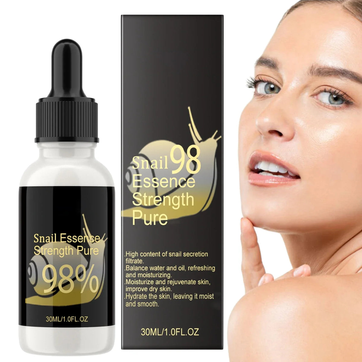 Disaar Snail Mucin Serum – Hyaluronic Acid & Brightening