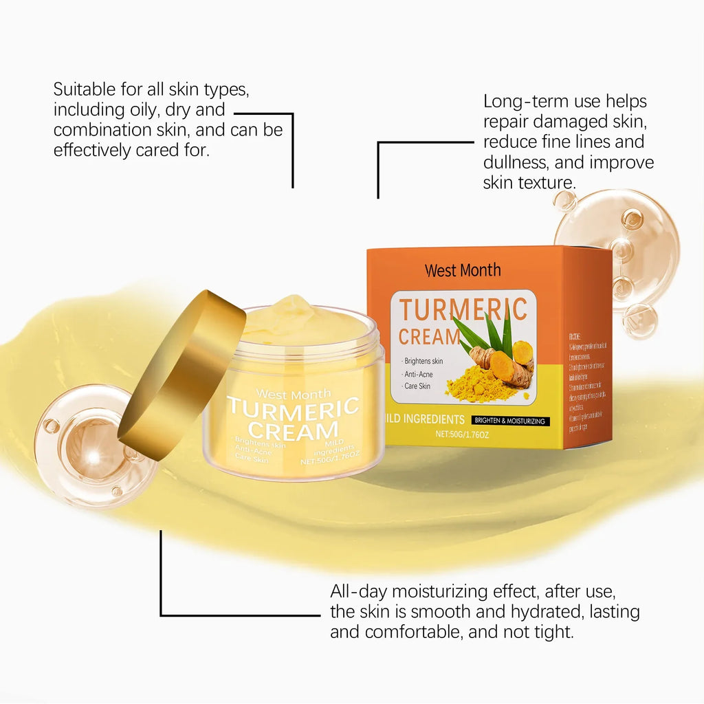 Turmeric Brightening Moisturizing Cream 50g – Daily Face Care