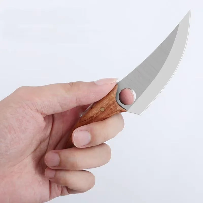 COOKCRAZE Stainless Steel Boning Knife – Rosewood Handle 16cm