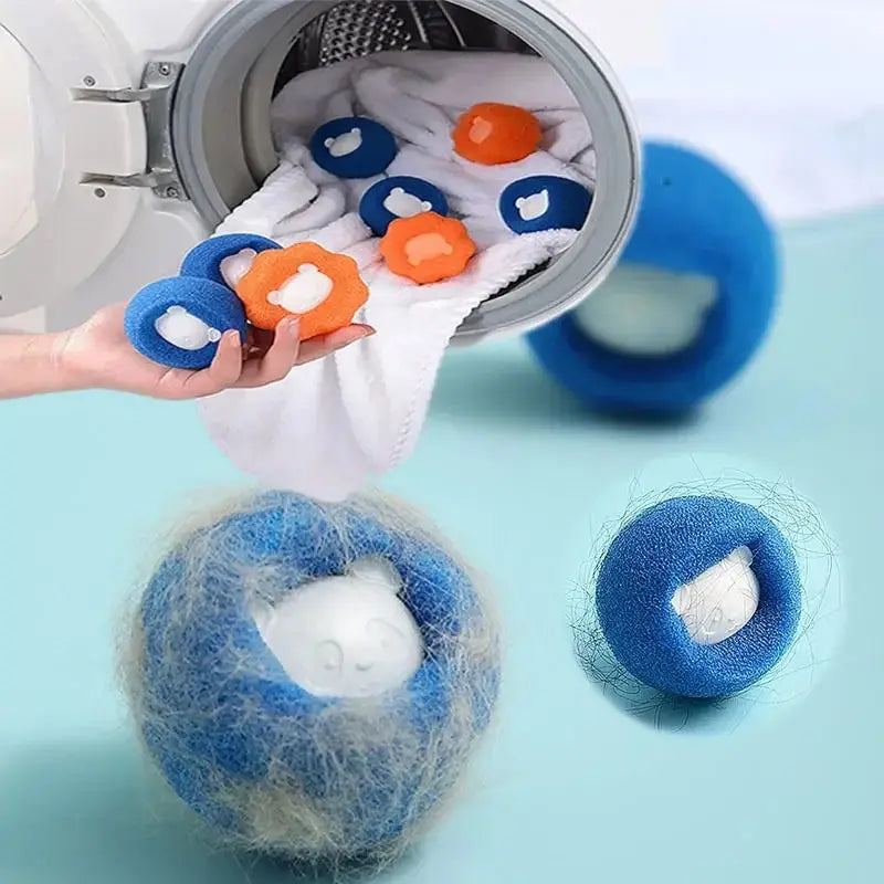 Reusable Pet Hair Remover Laundry Balls – Lint & Fur Catcher