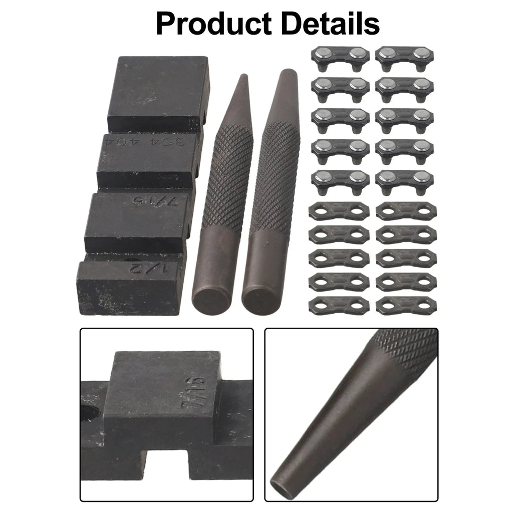 3-Pc Carbon Steel Chainsaw Chain Breaker & Repair Kit