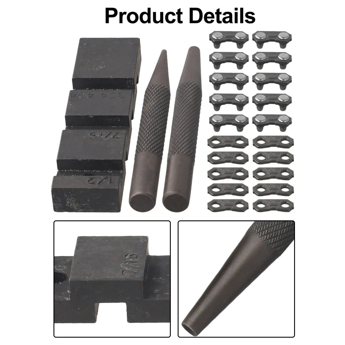 3-Pc Carbon Steel Chainsaw Chain Breaker & Repair Kit