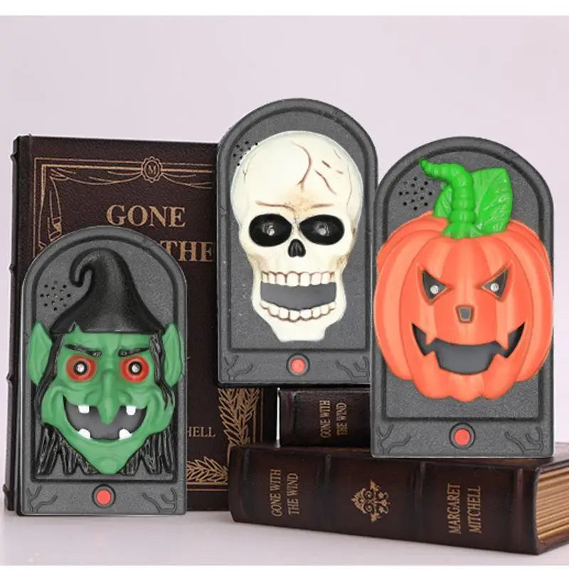 Halloween Trick Supports Doorbell Electric Scary Door Decoration