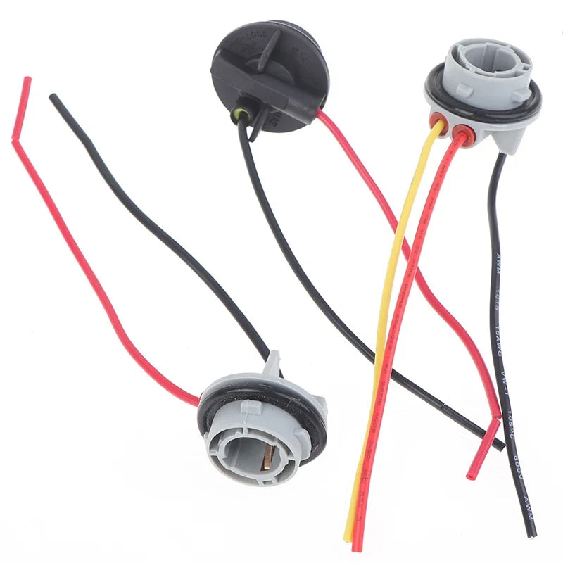 2-Pack 1156 1157 BAY15D Bulb Socket Adapter for Brake Lights