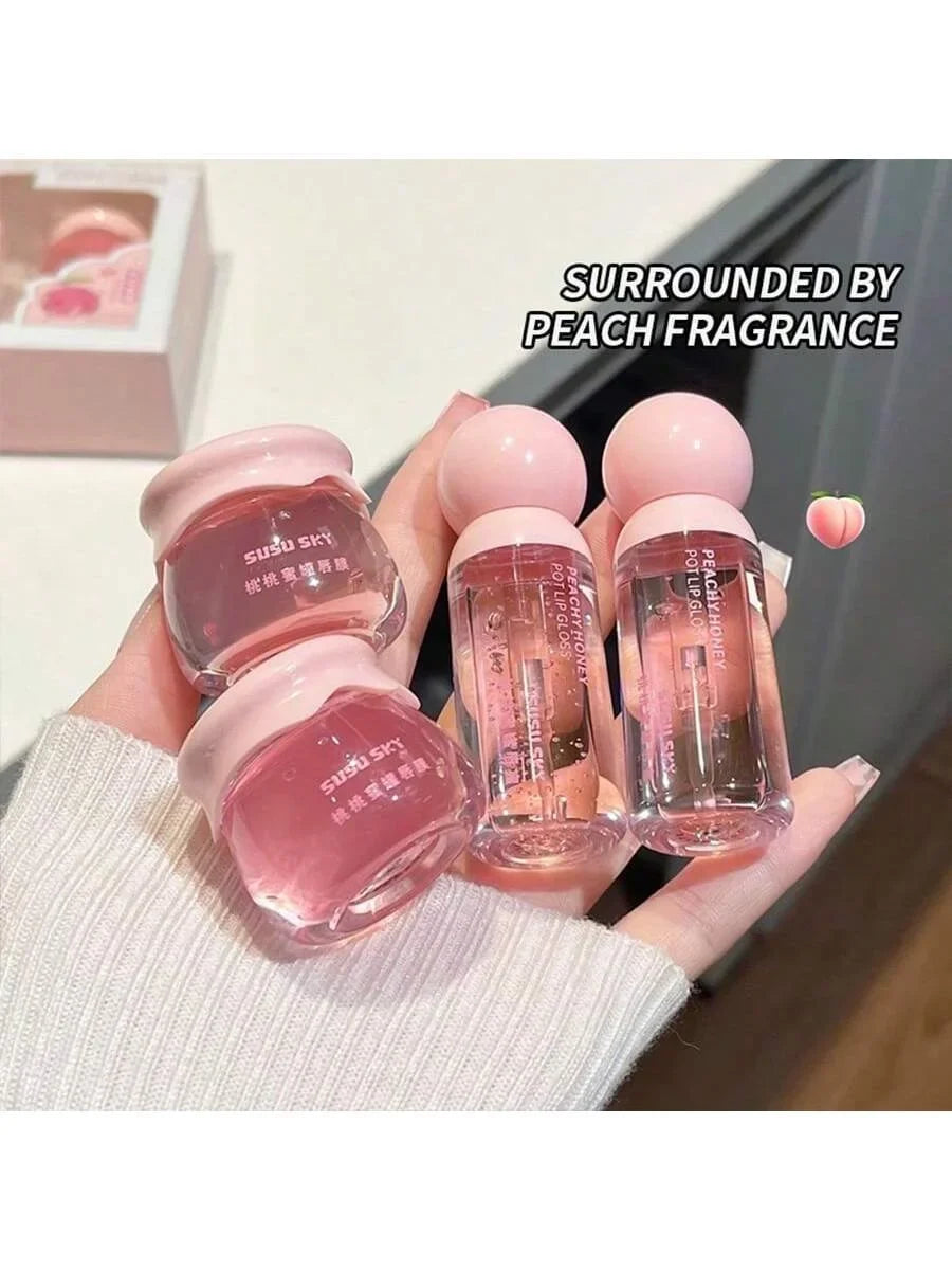 Peach Honey Lip Mask & Lip Honey Set – 24Hr Moisturising