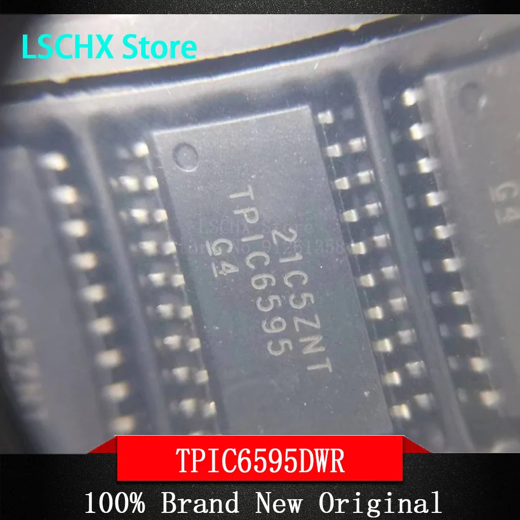 5-Pack TPIC6595DW SOIC-20 8-Bit Shift Register IC 250mA/Ch