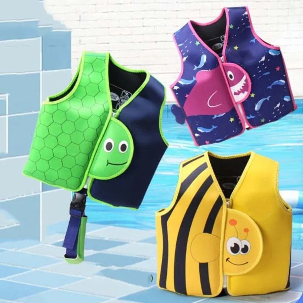Kids Buoyancy Swim Vest – Adjustable Anti-Rollover Float Jacket
