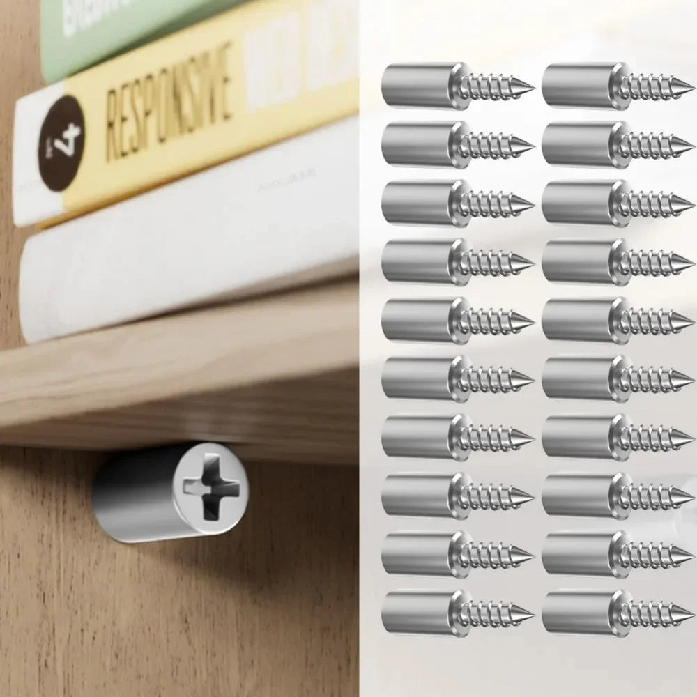 Self-Tapping Cabinet Screws | Drywall & Wood Bracket Screw Set