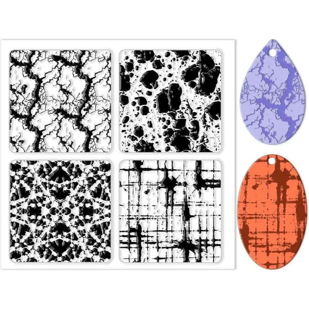 Marble Clay Texture Mat – DIY Jewelry & Card Making Stamps