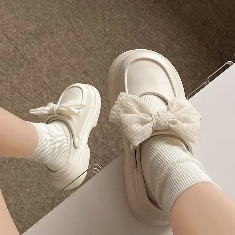 Women's EVA Bowknot Slippers – Lightweight Non-Slip Sandals