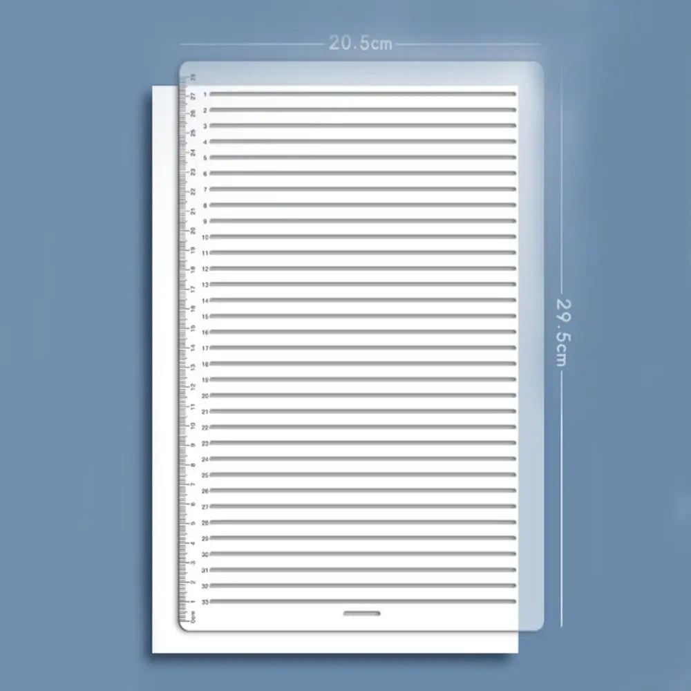 Straight Line Stencil Ruler – Calligraphy Writing Template