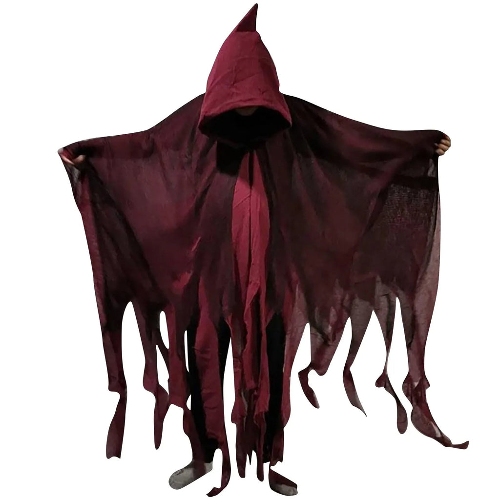 Halloween Gothic Hooded Cloak – Dementor Cosplay Cape Unisex
