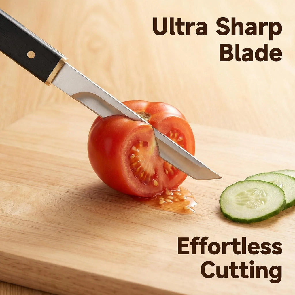 Stainless Steel Utility Knife – Boning, Cleaver & BBQ Kitchen Knife