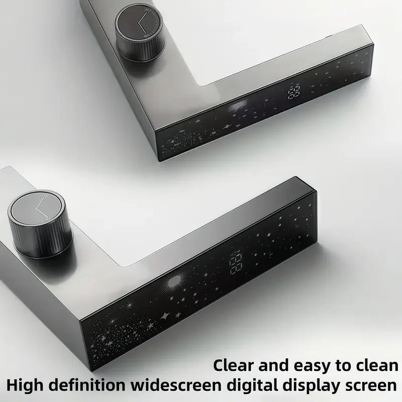 Modern Digital Display Faucet | Chrome Single-Hole Basin Tap