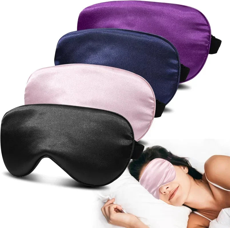 Soft Silk Sleep Mask – 100% Blackout & Zero Eye Pressure