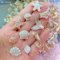 30pc Ocean Marine DIY Beads – Shells, Seahorses, Stars