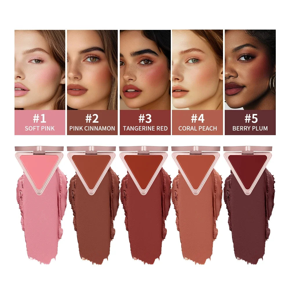 Satin Matte Cream Blush – Long-Lasting, High Pigment | ibcccndc